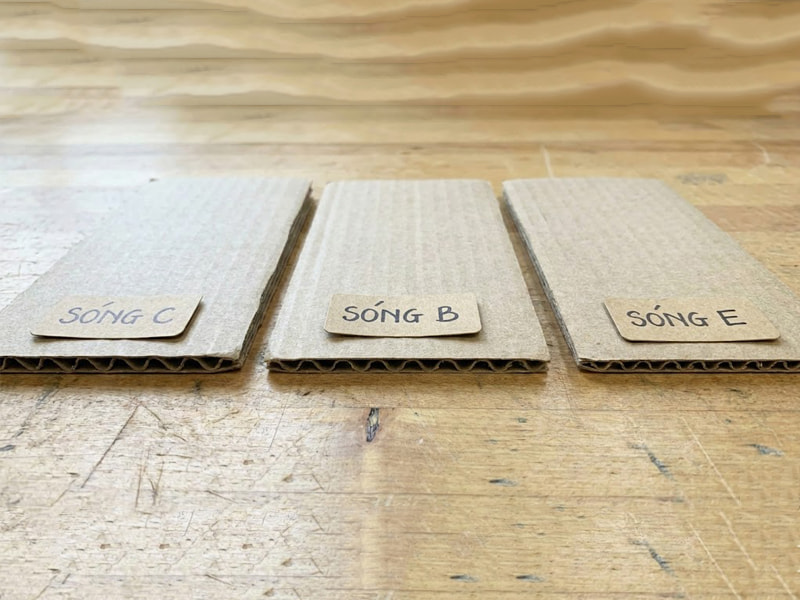 Các loại sóng thùng carton nắp đối 3 lớp