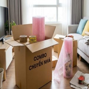 Combo thùng carton chuyển nhà - Băng dính - Xốp nổ ảnh 1