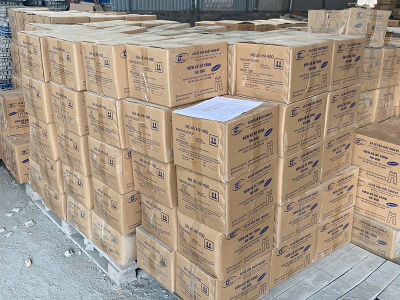 Quy cách và kích thước hộp đựng con kê bê tông