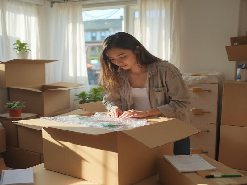 Chuẩn bị vật dụng đóng gói