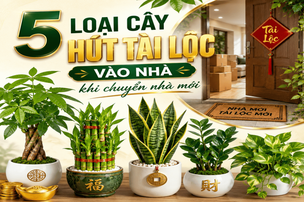 5 loại cây hút tài lộc vào nhà khi chuyển nhà mới