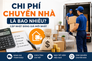Chi phí chuyển nhà là bao nhiêu