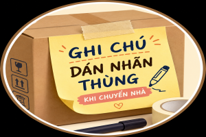Ghi chú dán nhãn thùng khi chuyển nhà