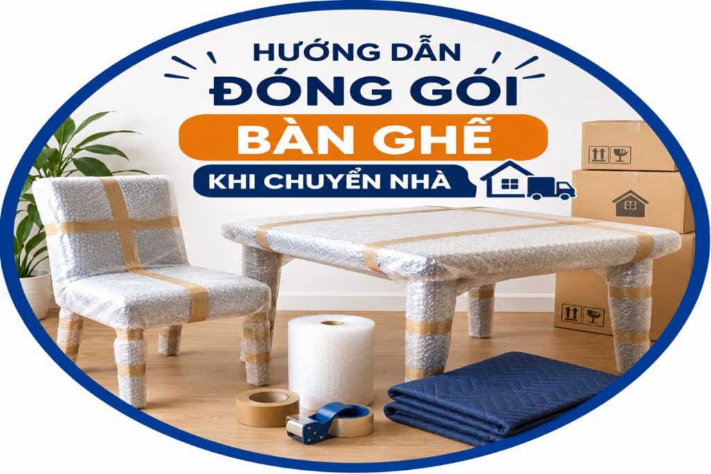 Hướng dẫn đóng gói bàn ghế khi chuyển nhà