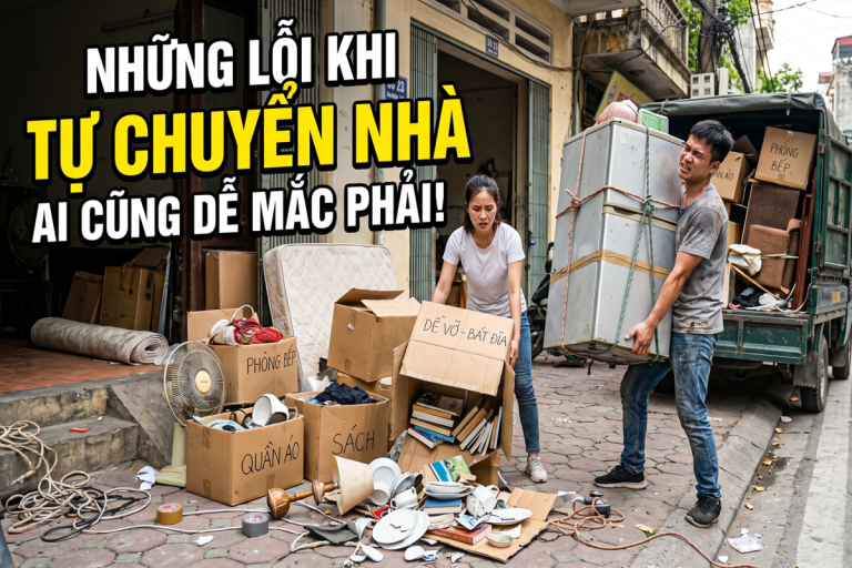 Những lỗi thường gặp khi tự chuyển nhà ai cũng dễ mắc phải