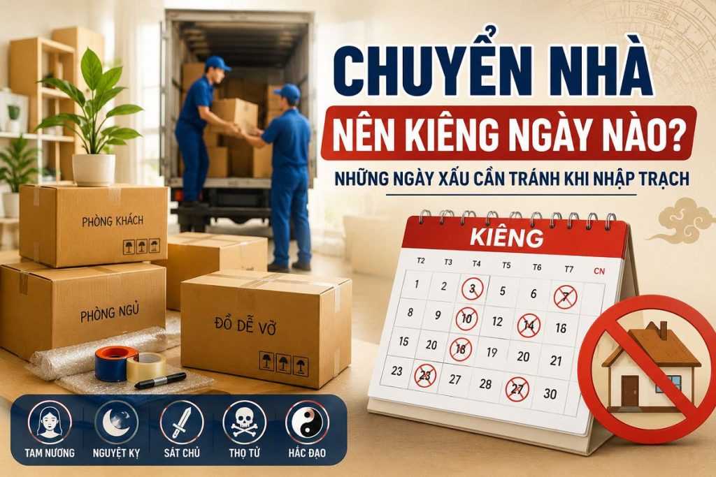 Chuyển nhà nên kiêng ngày nào? Cách xem ngày tốt chính xác 1 Chuyển nhà nên kiêng ngày nào?