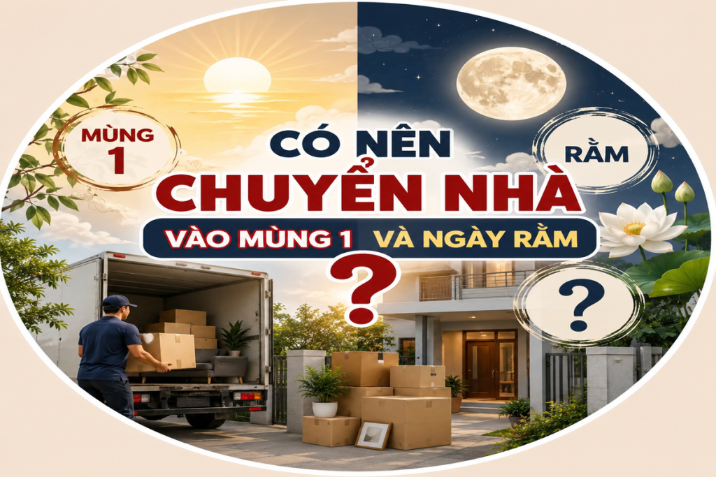 Có nên chuyển nhà vào mùng 1 và ngày rằm không