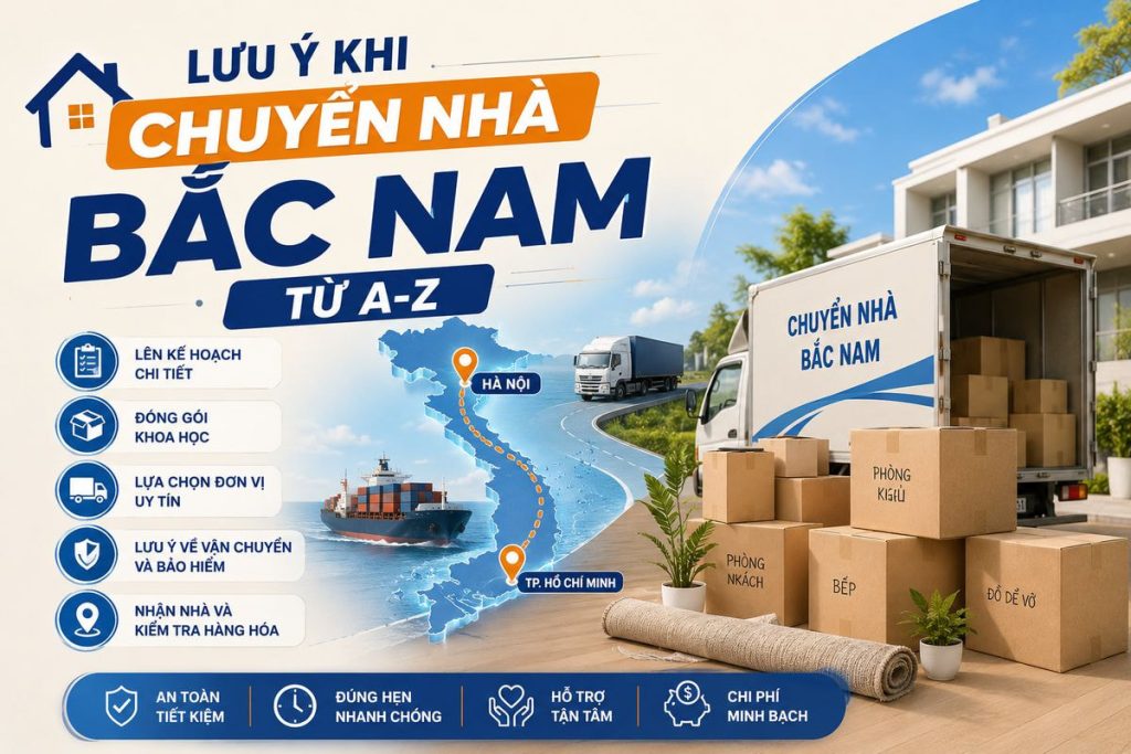 Lưu ý khi chuyển nhà Bắc Nam từ A-Z