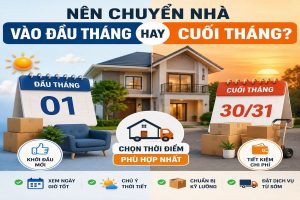 Nên chuyển nhà vào đầu tháng hay cuối tháng