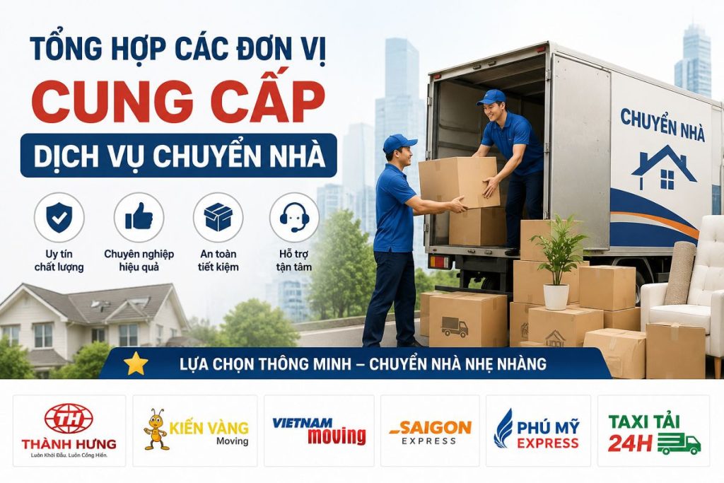 Tổng hợp các đơn vị cung cấp dịch vụ chuyển nhà 1 Tổng hợp các đơn vị cung cấp dịch vụ chuyển nhà