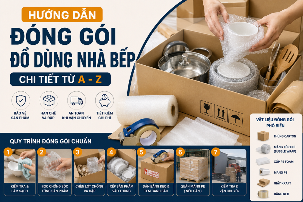 Hướng dẫn đóng gói đồ dùng nhà bếp chi tiết từ A- Z 1 Hướng dẫn đóng gói đồ dùng nhà bếp chi tiết từ A- Z