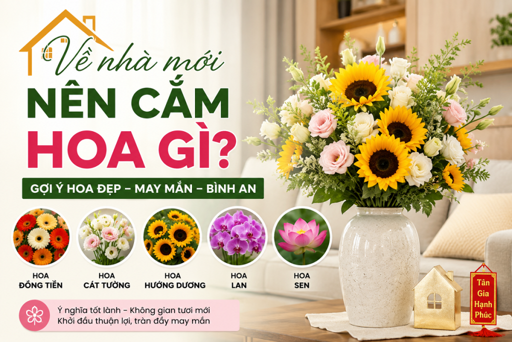 Về nhà mới nên cắm hoa gì? Hoa gì tốt, nên tránh hoa gì? 1 Về nhà mới nên cắm hoa gì?