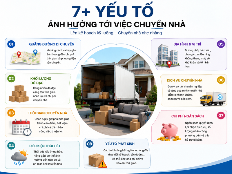 Các yếu tố ảnh hưởng tới việc chuyển nhà cần lưu ý 8 7+ yếu tố ảnh hưởng tới việc chuyển nhà