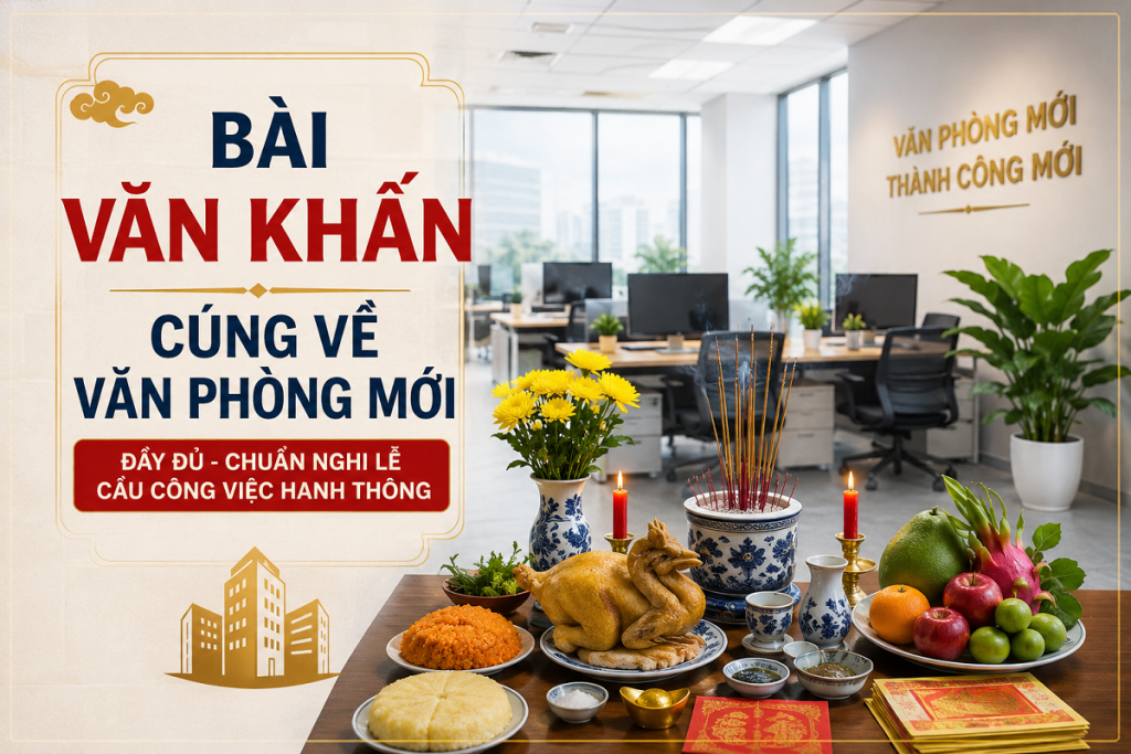 Bài văn khấn cúng về văn phòng mới
