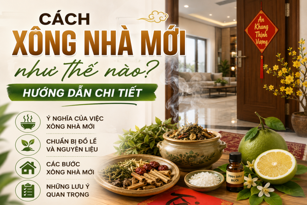 Cách xông nhà mới như thế nào Hướng dẫn chi tiết