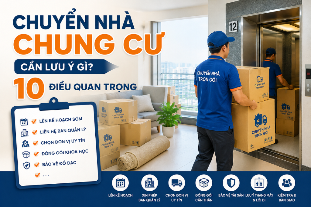 Chuyển nhà chung cư cần lưu ý gì 10 điều quan trọng