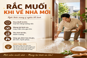 Rắc muối khi về nhà mới