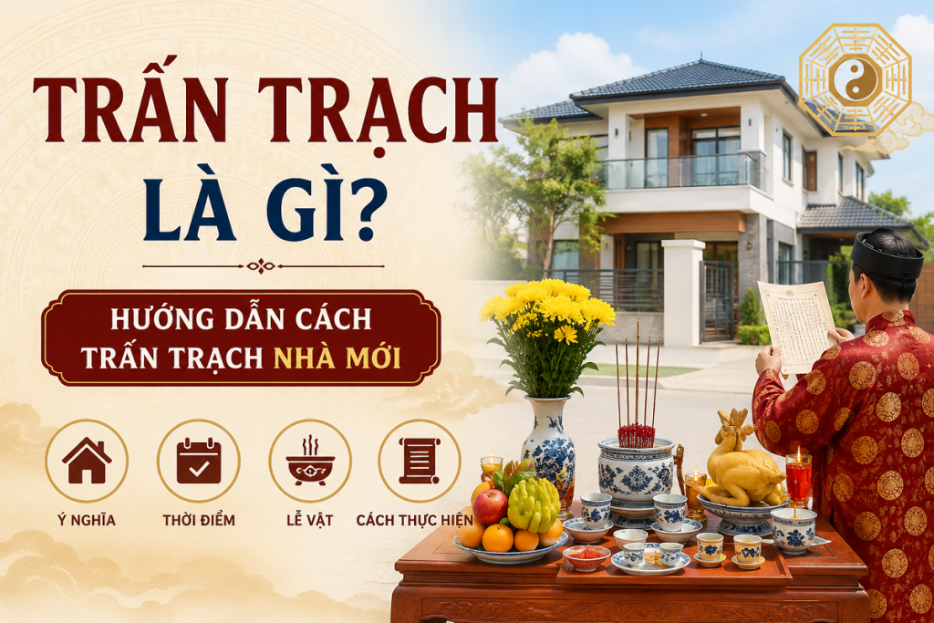 Trấn trạch là gì? Hướng dẫn cách trấn trạch nhà mới 1 Trấn trạch là gì? Hướng dẫn cách trấn trạch nhà mới