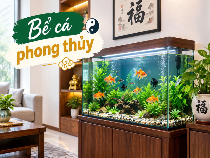 Những vật phẩm có nước thúc đẩy tài vận cho gia chủ 8 Bể cá phong thủy