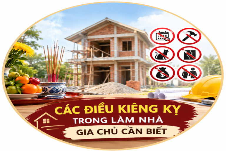 Các điều kiêng kỵ trong làm nhà gia chủ cần biết