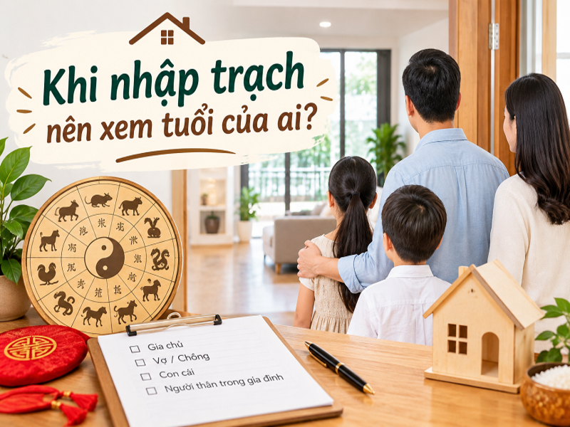 Nhập trạch chuyển nhà có cần xem tuổi không? Những điều cần biết 8 Khi nhập trạch nên xem tuổi của ai?